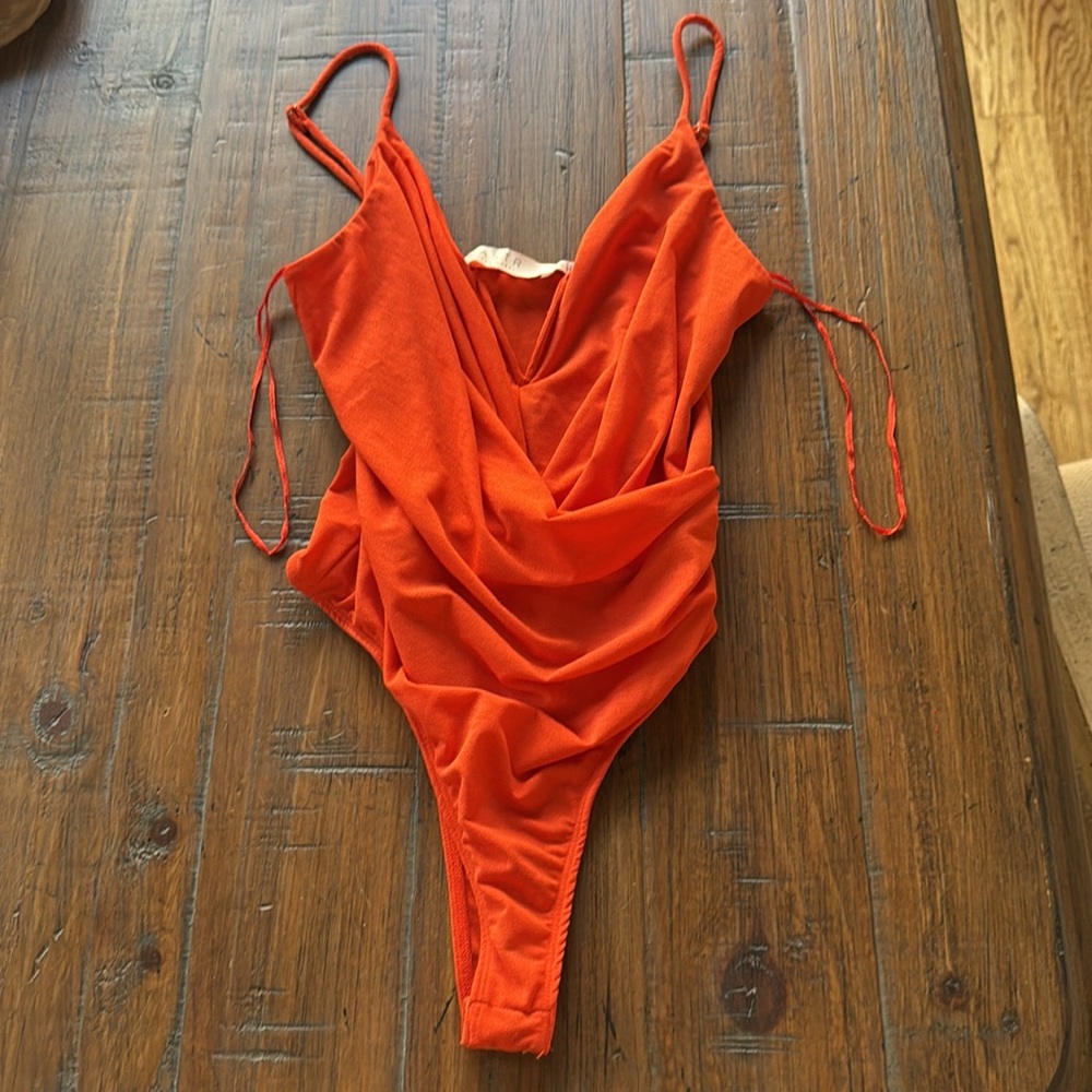 Orange ASTR The Label Bodysuit
